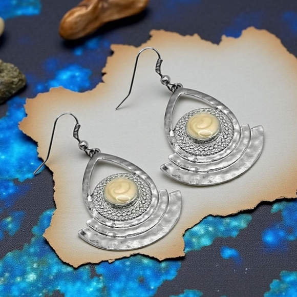 🆕️ Turkish Handcrafted Boho Chic Dangle Earrings - Statement Fashion Jewelry - Picture 10 of 10